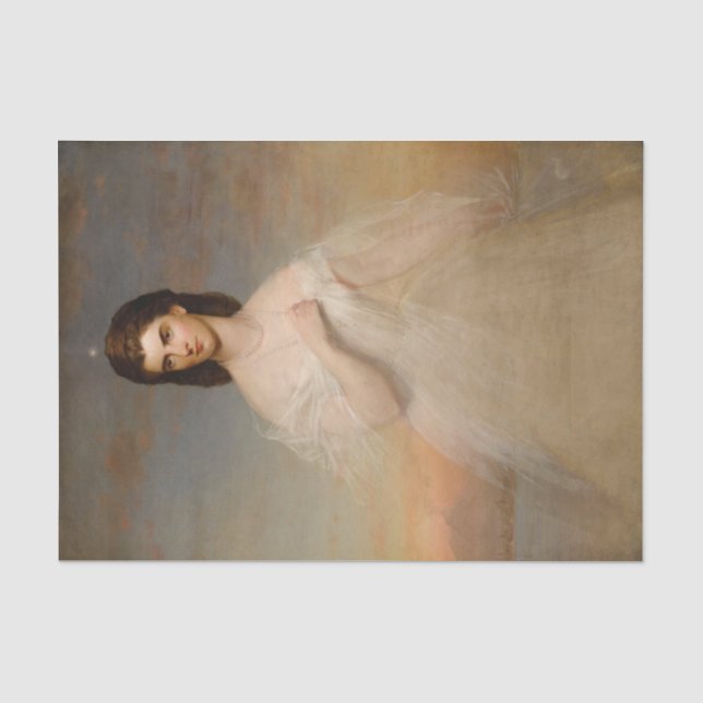 Portrait of Queen Maria Sophie of Naples Tissue Paper (Front)