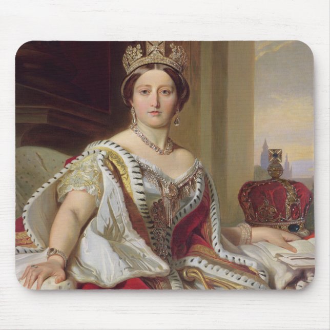 Portrait of Queen Victoria (1819-1901) 1859 (oil o Mouse Pad (Front)