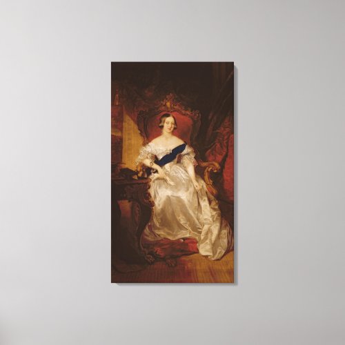 Portrait of Queen Victoria Canvas Print