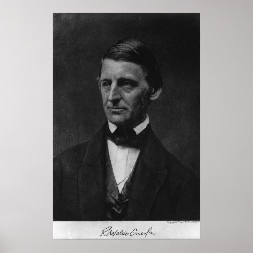 Portrait of Ralph Waldo Emerson in 1901 Poster