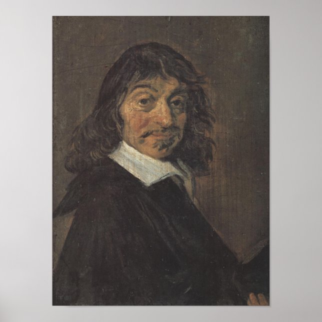 Portrait of René Descartes by Frans Hals Poster (Front)
