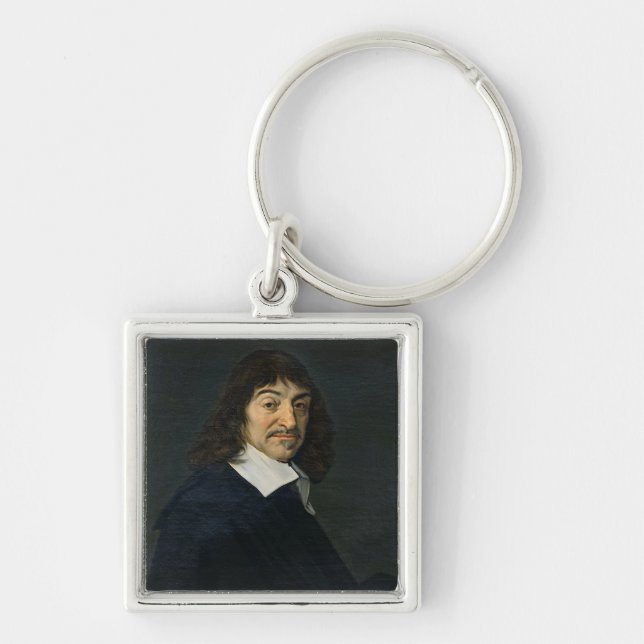 Portrait of Rene Descartes  c.1649 Keychain (Front)
