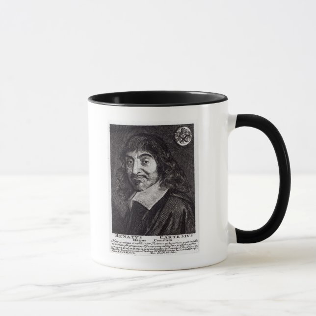 Portrait of Rene Descartes Mug (Right)
