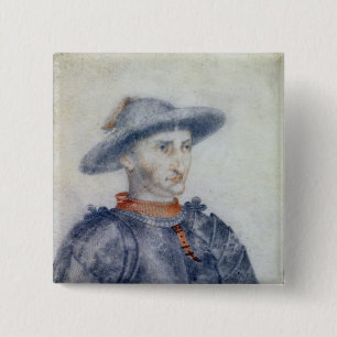 Portrait of Rene I  Duke of Anjou Pinback Button