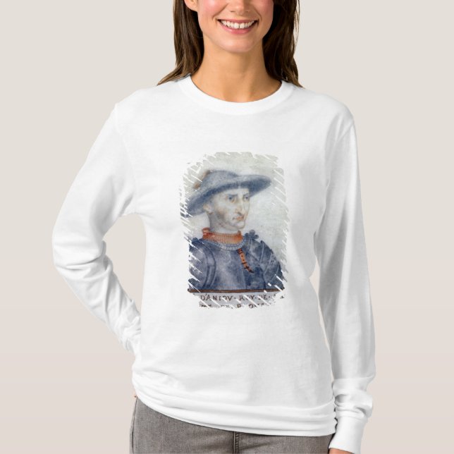Portrait of Rene I  Duke of Anjou T-Shirt (Front)