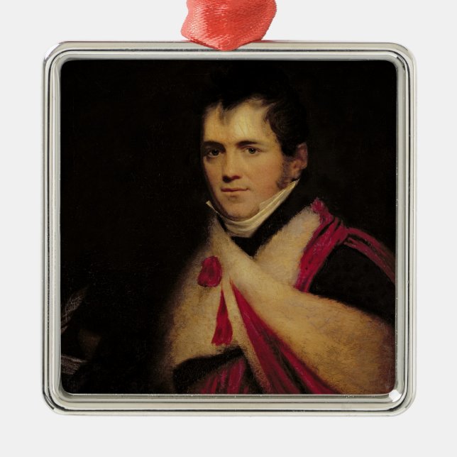 Portrait of Rev. Edward Daniel Clarke  c.1822 Metal Ornament (Front)