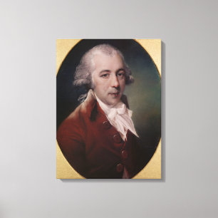 Portrait of Richard Brinsley Sheridan 1788 Canvas Print