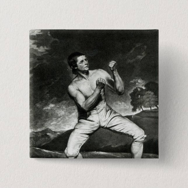 Portrait of Richard Humphreys Pinback Button (Front)