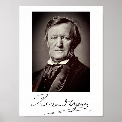Portrait of Richard Wagner Poster