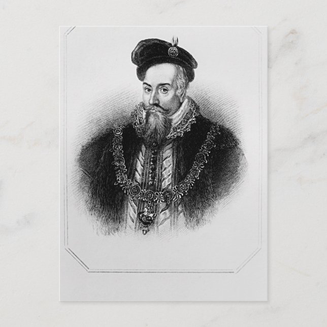 Portrait of Robert Dudley  1st Earl of Postcard (Front)