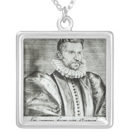 Portrait of Robert Garnier Silver Plated Necklace
