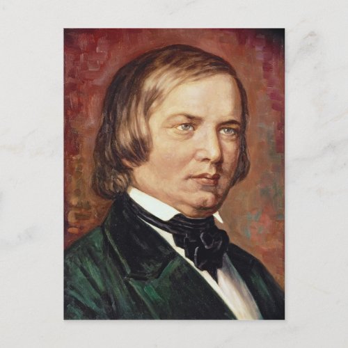 Portrait of Robert Schumann Postcard