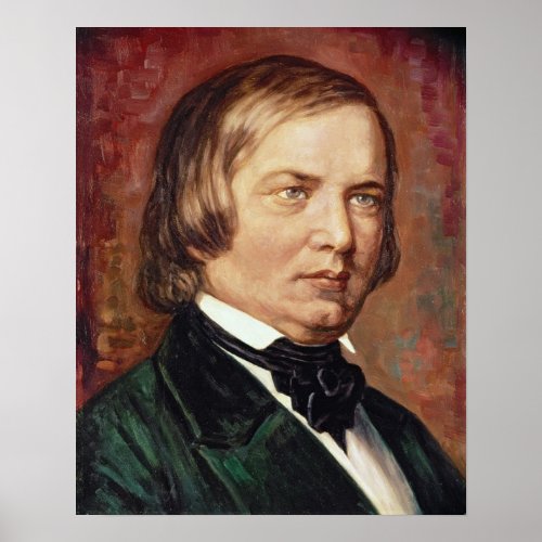Portrait of Robert Schumann Poster