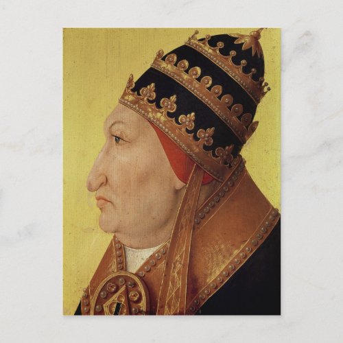 Portrait of Rodrigo Borgia  Pope Alexander VI Postcard