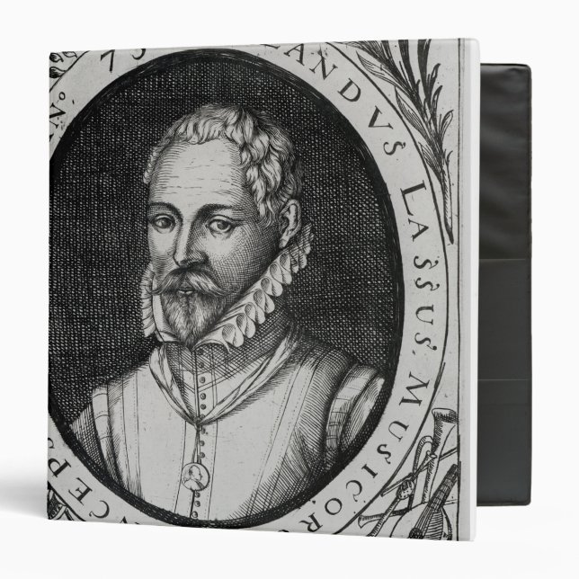 Portrait of Roland de Lassus 3 Ring Binder (Front/Inside)