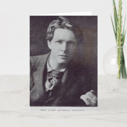 Portrait of Rupert Brooke Card