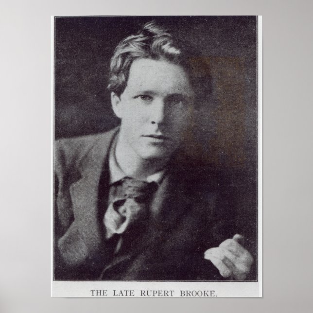 Portrait of Rupert Brooke Poster (Front)