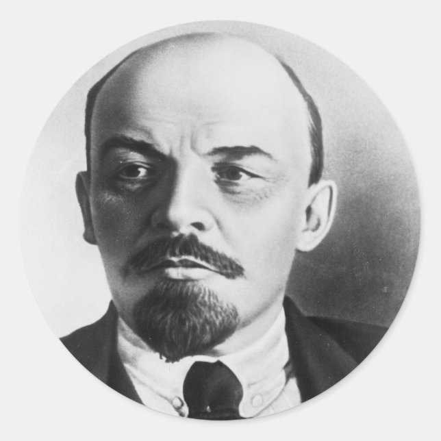 Portrait of Russian Vladimir Ilyich Lenin Classic Round Sticker (Front)