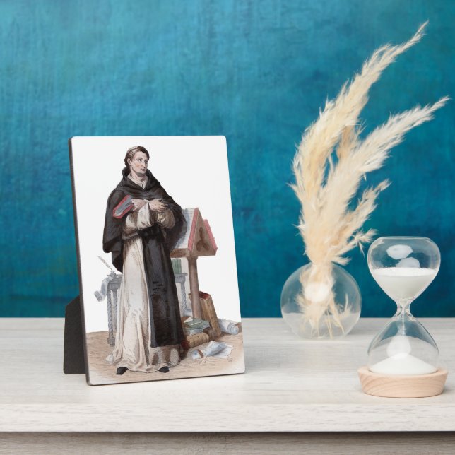 Portrait of Saint Bernard de Clairvaux Plaque (Side)