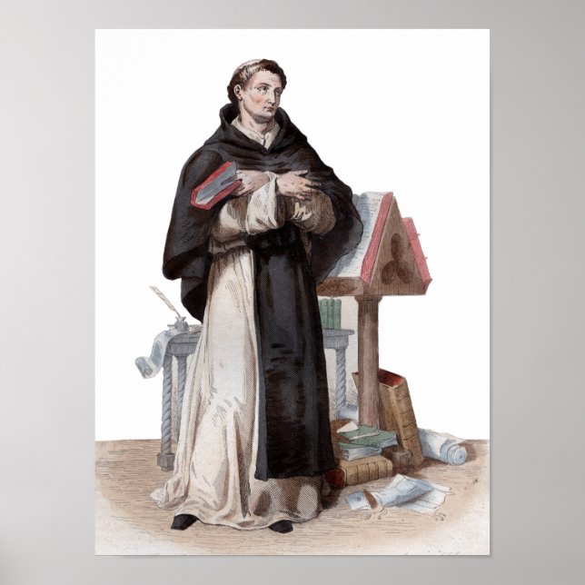 Portrait of Saint Bernard de Clairvaux Poster (Front)