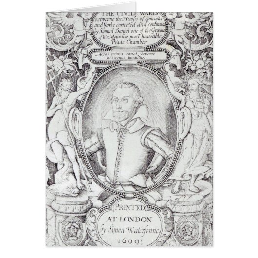 Portrait of Samuel Daniel Cards (Front)