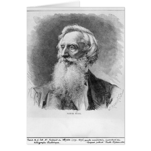 Portrait of Samuel Morse Cards (Front)