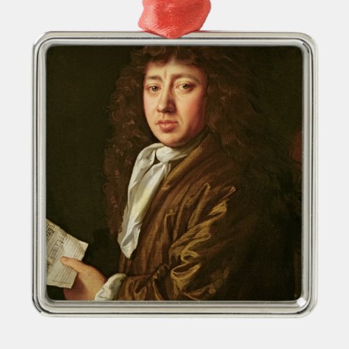 Portrait of Samuel Pepys  1666 Metal Ornament