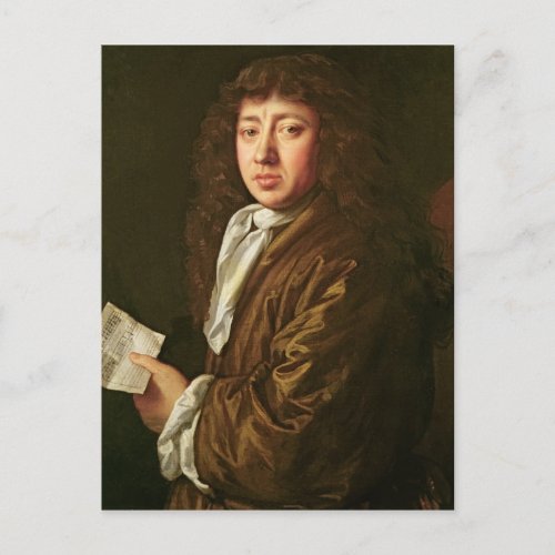 Portrait of Samuel Pepys  1666 Postcard