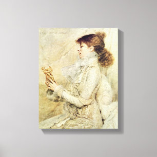 Portrait of Sarah Bernhardt Canvas Print