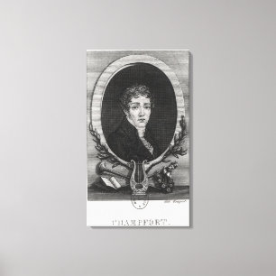 Portrait of Sebastian-Roch Nicolas Canvas Print