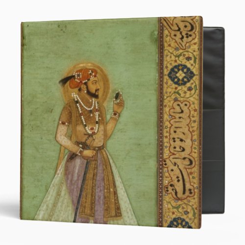 Portrait of Shah Jahan  1631 Mughal 3 Ring Binder