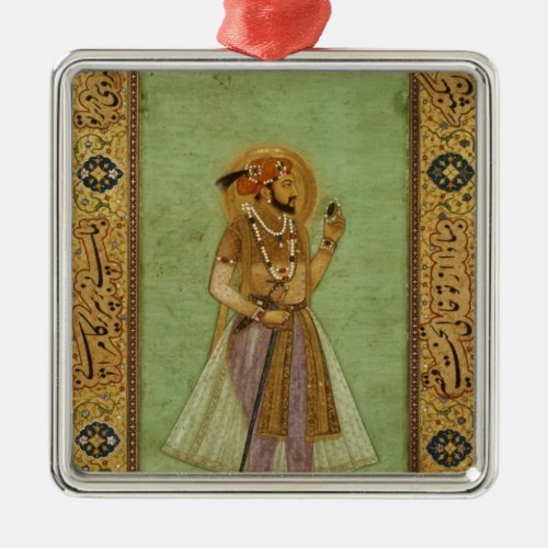 Portrait of Shah Jahan  1631 Mughal Metal Ornament