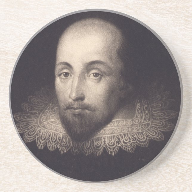 "Portrait of Shakespeare" coaster (Front)