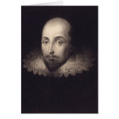 "Portrait of Shakespeare" greeting card (Front)
