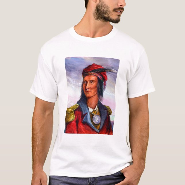 Portrait of Shawnee Chief Tecumseh T-Shirt (Front)