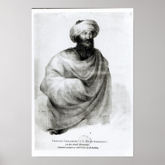 Portrait of Sheikh Ibrahim, or Johann Ludwig Poster (Front)