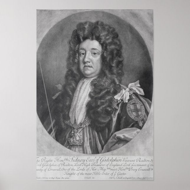 Portrait of Sidney Godolphin Poster (Front)