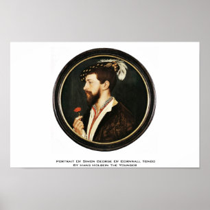 Portrait Of Simon George Of Cornwall Tondo Poster