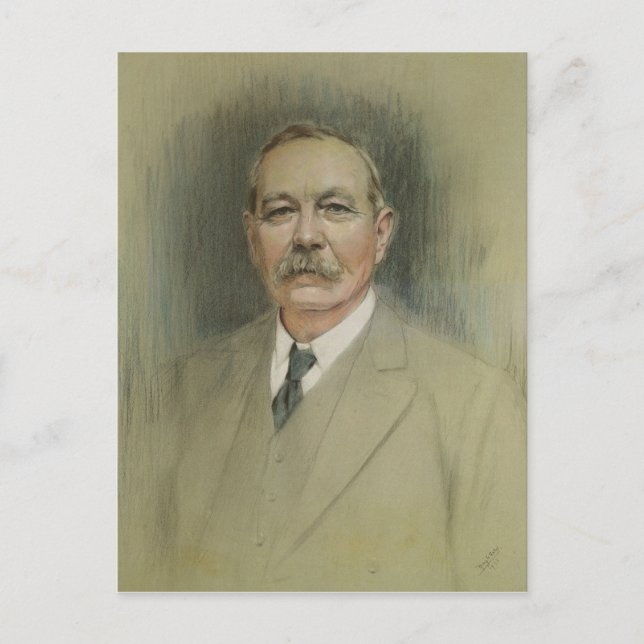 Portrait of Sir Arthur Conan Doyle Postcard (Front)