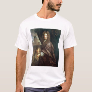 Portrait of Sir Christopher Wren (oil on canvas) T-Shirt