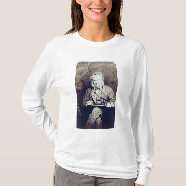Portrait of Sir Edwin Landseer (1802-73) (albumen T-Shirt (Front)