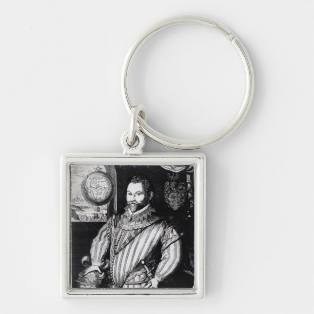 Portrait of Sir Francis Drake Keychain (Front)