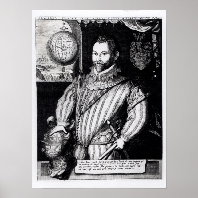 Portrait of Sir Francis Drake Poster (Front)