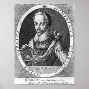 Portrait of Sir Humphrey Gilbert Poster