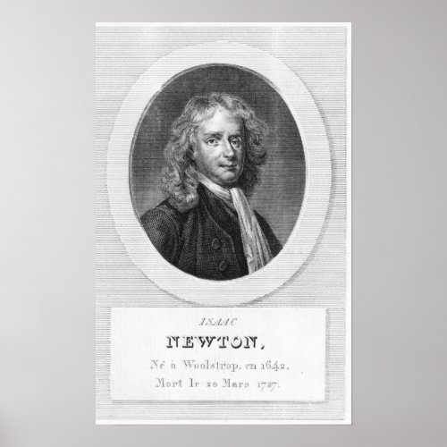 Portrait of Sir Isaac Newton Poster