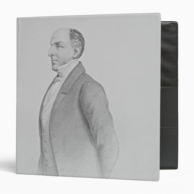 Portrait of Sir James R. G. Graham 3 Ring Binder (Front/Inside)