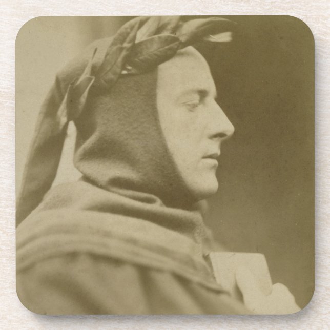 Portrait of Sir John Everett Millais (1829-96) Dre Beverage Coaster (Front)