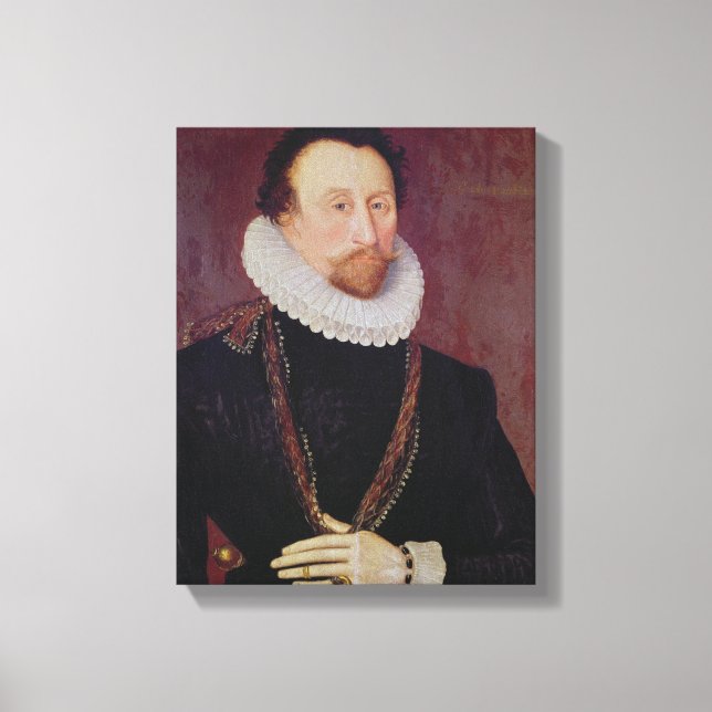 Portrait of Sir John Hawkins  1581 Canvas Print (Front)