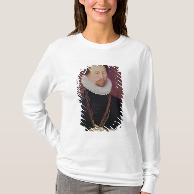 Portrait of Sir John Hawkins  1581 T-Shirt (Front)