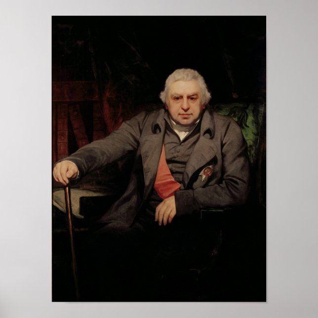 Portrait of Sir Joseph Banks, 1810 Poster (Front)